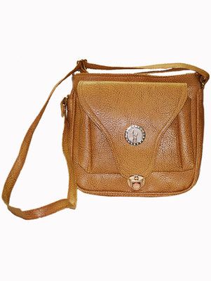 

Groovy Girls Casual Brown PU Sling Bag