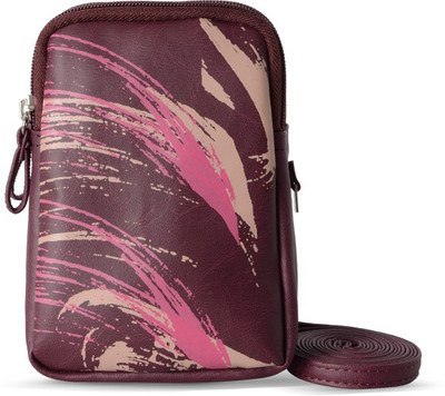 

Baggit Women Casual Maroon Leatherette Sling Bag