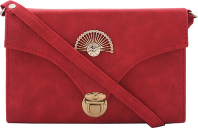 

MTE Girls Casual Pink Leatherette Sling Bag