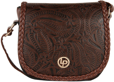 

Lino Perros Women Casual Brown PU Sling Bag