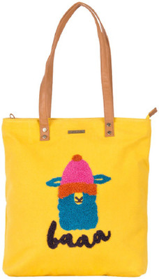 

Chumbak Women Casual Yellow Cotton Tote