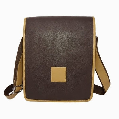 9% OFF on Chimera Leather Men & Women Casual, Formal Brown Leatherette Sling Bag