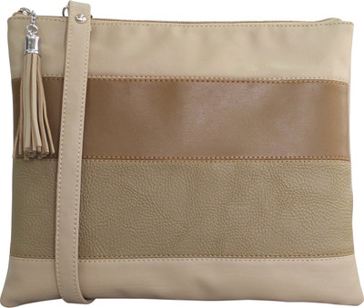 

Toteteca Women Casual Beige PU Sling Bag