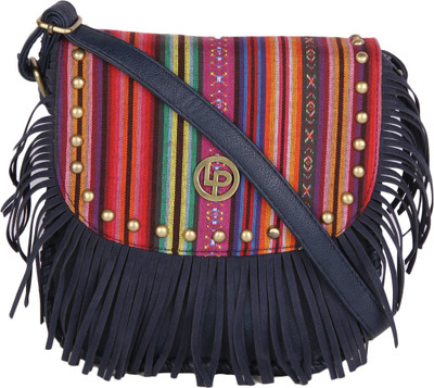 

Lino Perros Women Casual Blue Leatherette Sling Bag