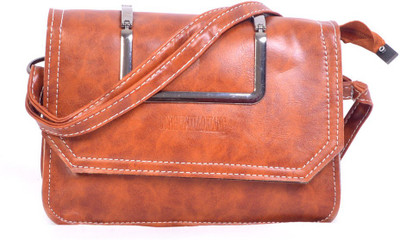 

Bags Craze Women Casual Tan PU Sling Bag