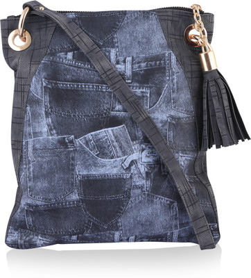

Evokriti Women Casual Blue PU Sling Bag