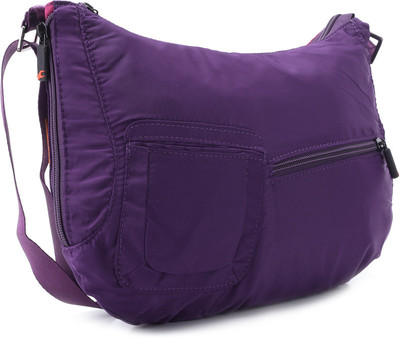 

Fastrack Women Casual Purple PU Sling Bag