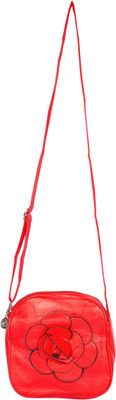 

Starz Women Casual Red PU Sling Bag