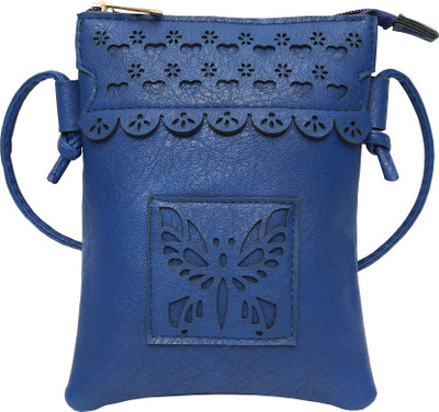 

Hawai Women Casual Blue PU Sling Bag