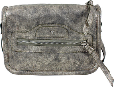

Bulchee Women Casual Gold Leatherette Sling Bag