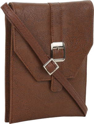 

Style Villaz Women Casual Brown Leatherette Sling Bag