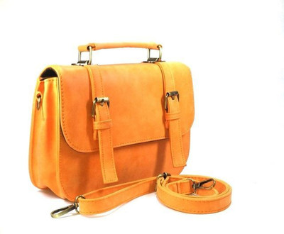

Blue Tuff Girls Casual Orange Leatherette Sling Bag