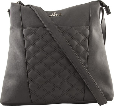

Lavie Women Casual Grey PU Sling Bag