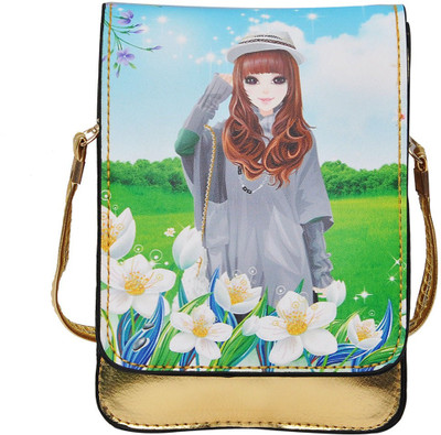 

Hawai Women Casual Gold PU Sling Bag