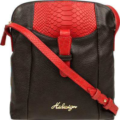 

Hidesign Women Formal Brown, Red Genuine Leather Sling Bag