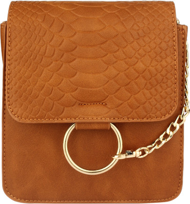 20 Dresses Women Formal Brown PU Sling Bag