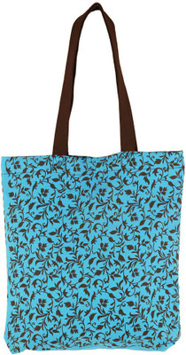 

Bag Factory Girls Casual Blue Canvas Tote