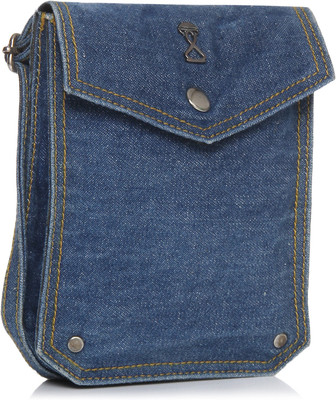 

Srota Women Casual Blue PU Sling Bag
