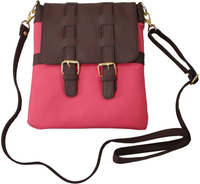 

Toteteca Women Casual Pink PU Sling Bag