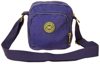 

Mengsili Men & Women Casual Blue Nylon Sling Bag
