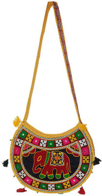 

Groovy Girls Casual Multicolor Cotton Sling Bag