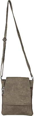 Bags Craze Women Casual Grey PU Sling Bag