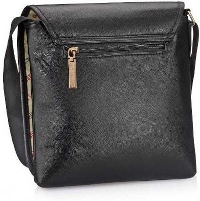 

Lino Perros Women Casual Black PU Sling Bag