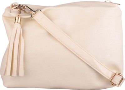 

Skys&Ray Girls White Rexine Sling Bag