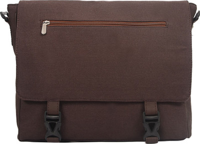 

Purseus Women Casual Brown Canvas Sling Bag