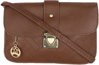 

Moedbuille Women Casual Brown PU Sling Bag