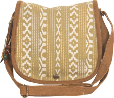 

The House of Tara Women Casual Multicolor Canvas, Polyester Sling Bag