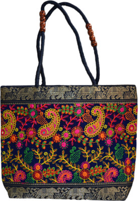 

Vedic Deals Women Blue Canvas Shoulder Bag