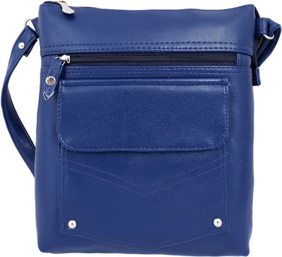 

Super Drool Women Casual Blue PU Sling Bag
