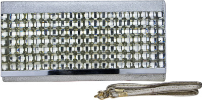 

Zeva Women Casual Silver PU Sling Bag