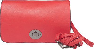 

Feliza Women Casual Red Leatherette Sling Bag