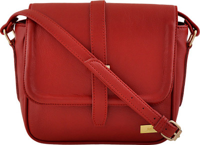 

Yelloe Women Red PU Sling Bag