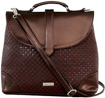 

Beau Design Women Casual Brown PU Sling Bag