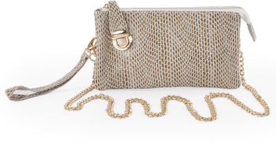 

FT Women Formal Beige Genuine Leather Sling Bag