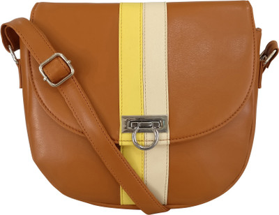 

Toteteca Women Casual Tan PU Sling Bag