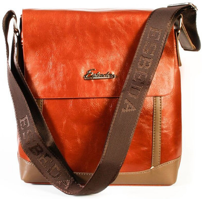

Esbeda Men Formal Tan PU Sling Bag