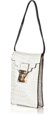 

Stylehoops Men & Women Casual White PU Sling Bag