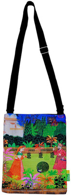 

Eco Corner Girls Casual Multicolor Cotton Sling Bag