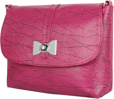 

Ayeshu Women Casual Pink PU Sling Bag