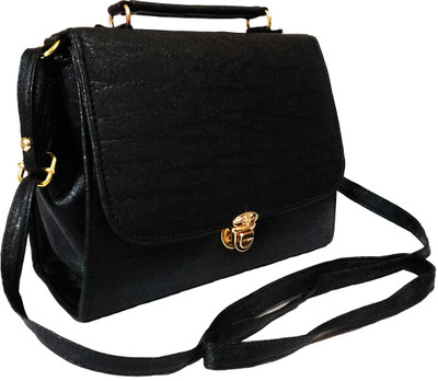 

Chalissa Girls Casual Black PU Sling Bag