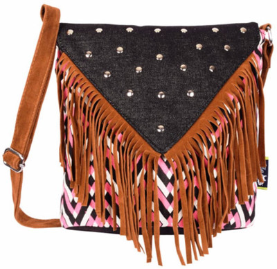 

Kanvas Katha Women Casual Multicolor Canvas Sling Bag