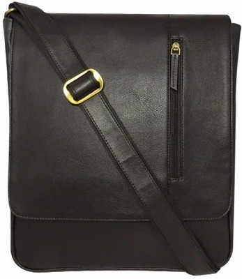 

Chimera Leather Men & Women Casual Black Leatherette Sling Bag