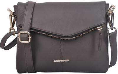 

Justanned Women Casual Grey Genuine Leather Sling Bag