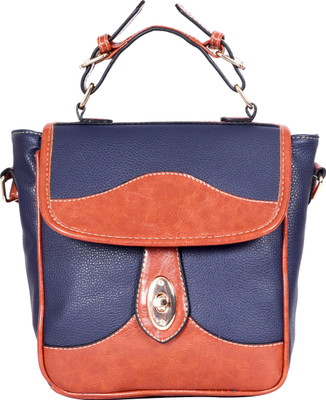 

Lino Perros Women Casual Blue Leatherette Sling Bag