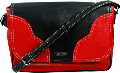 

Beau Design Women Red PU Sling Bag