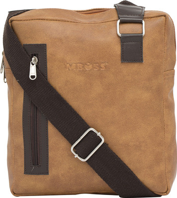 

Mboss Men & Women Casual Tan Leatherette Sling Bag